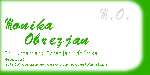 monika obrezjan business card